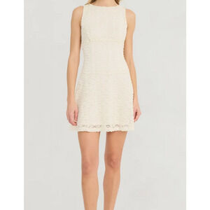 Good Journey Cream Textured Fit & Flare Dress NWT Size 16 Party Holiday Wedding